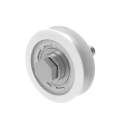 Laufrolle mit „U“ profil mit stütze und lager, INOX / NYLON, D80